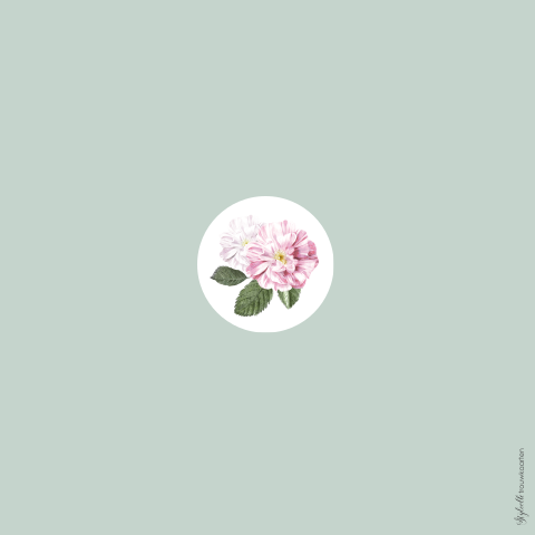 Trouwkaart met bloem van Hollandse Meesters