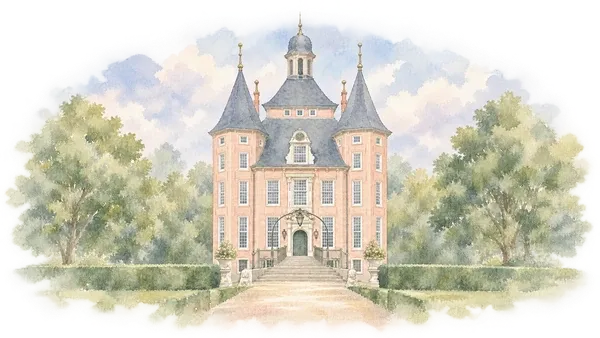 Zachte aquarel
