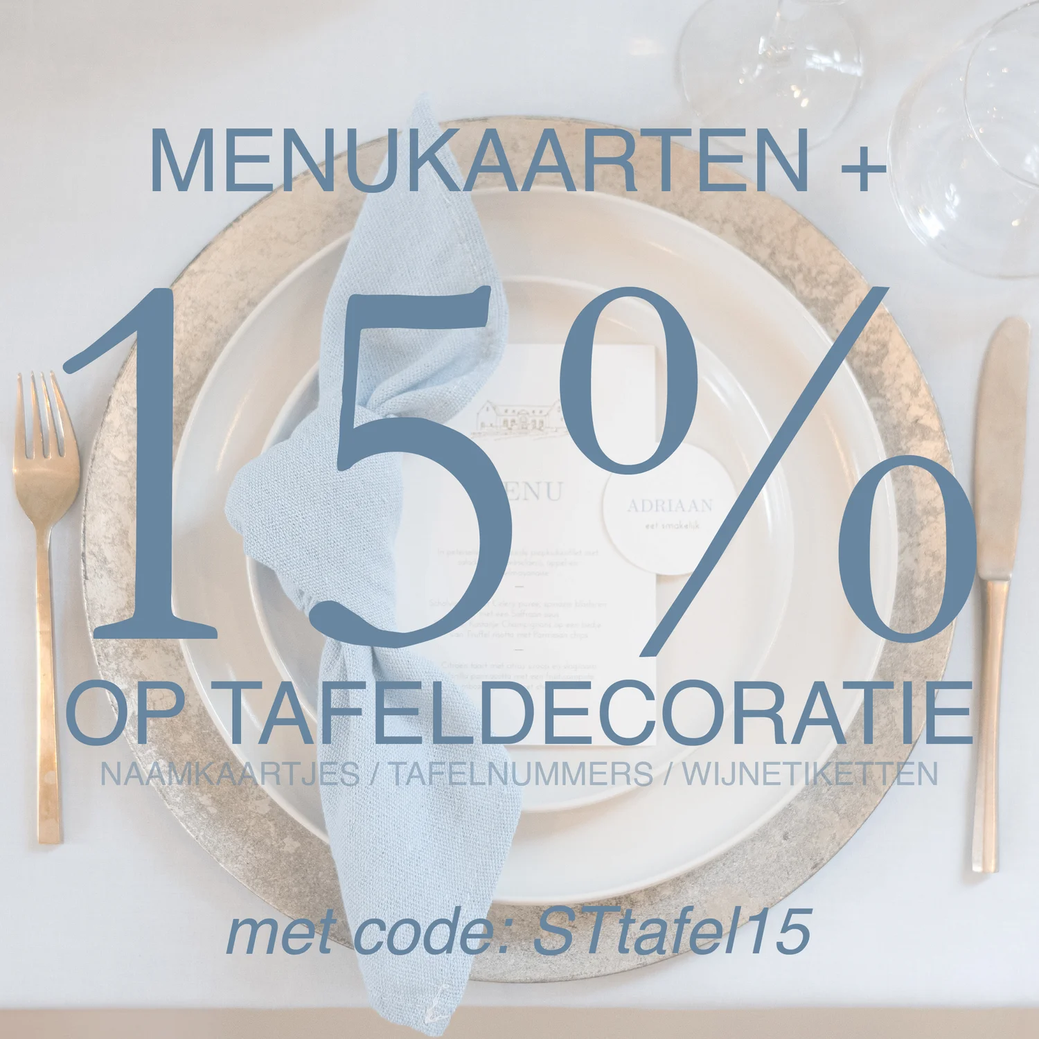 Korting op tafeldecoratie mei 2026