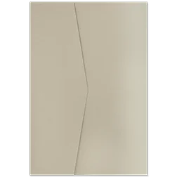 pocketfold trouwkaart rechthoek creme