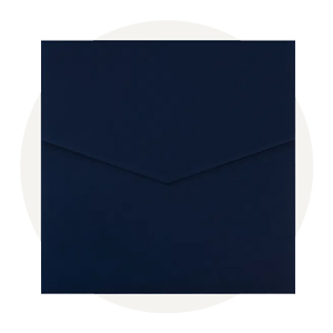 pocketfold vierkant donkerblauw