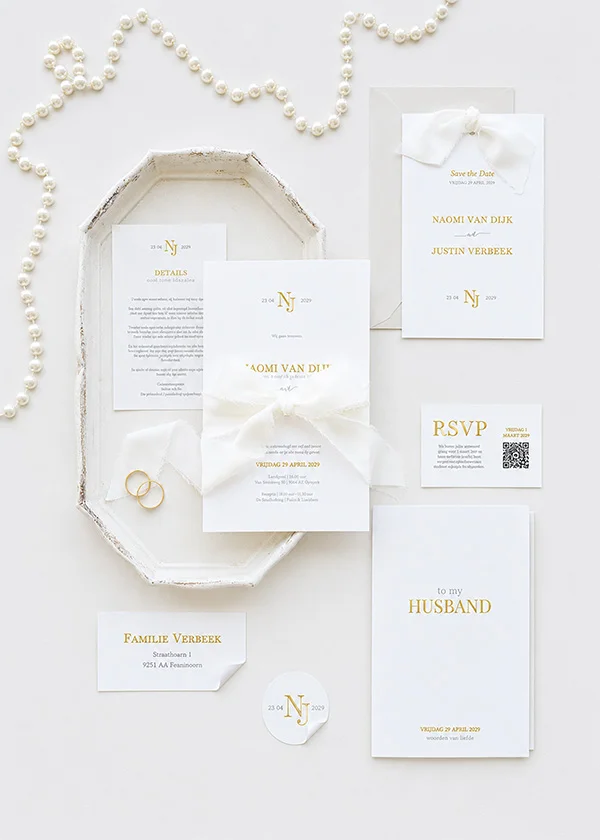 trouwkaarten set Naomi