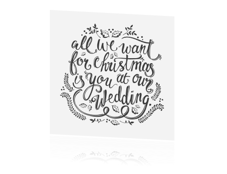 Verrassend Trendy kerst Save the Date kaart met leuke tekst OX-59