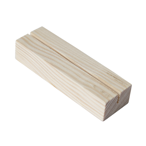 10cm - Houten Houder / Standaard / Menukaarthouder - Type: Smal-Beuken